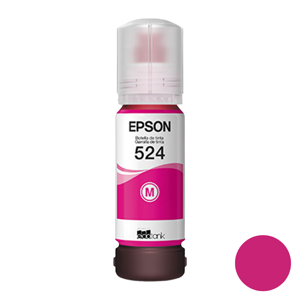 Botella de Tinta Epson T524 - T524320-AL Magenta