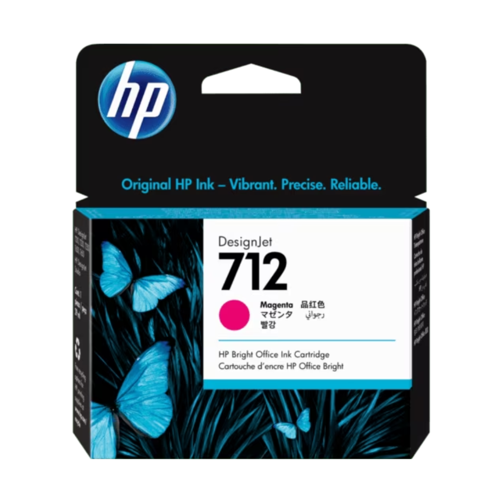 Cartucho de Tinta HP 712 Magenta 29 ml (3ED68A)