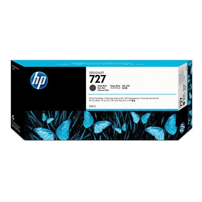 Tinta HP 727 Negro Mate 300 ml (C1Q12A)